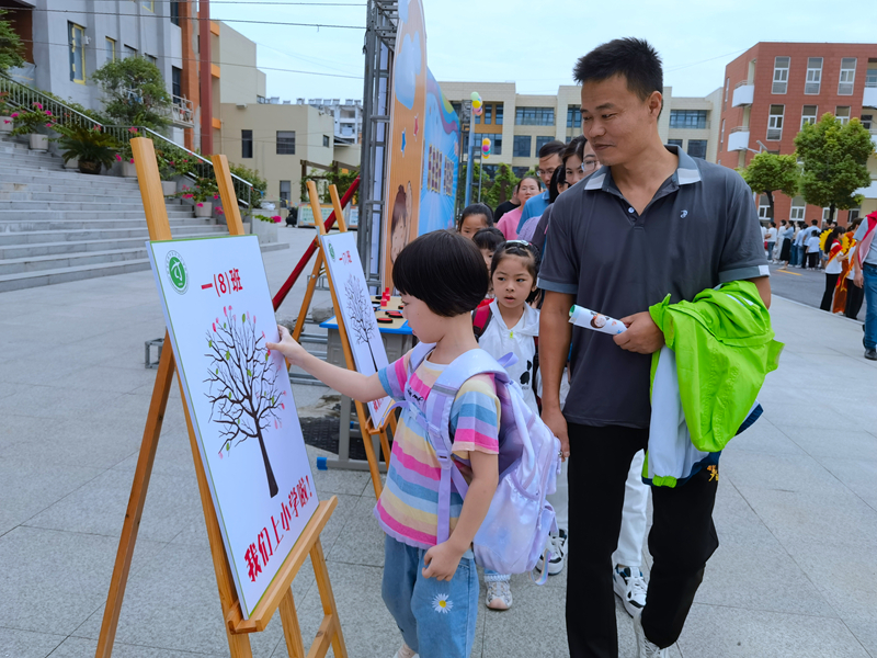 肥东经开区中心学校巧绘“班级树”，生机勃勃。.jpg